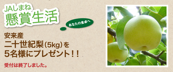 懸賞生活 8月のプレゼント 受付は終了しました