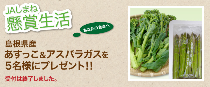 懸賞生活 3月のプレゼント 受付は終了しました