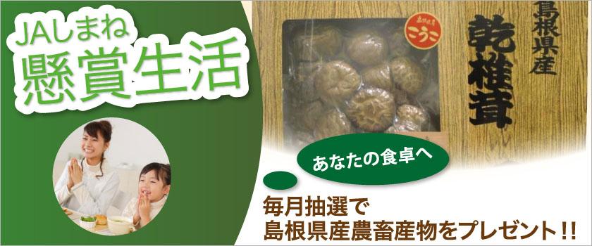 【懸賞生活】毎月抽選で島根県産農畜産物をプレゼント！！