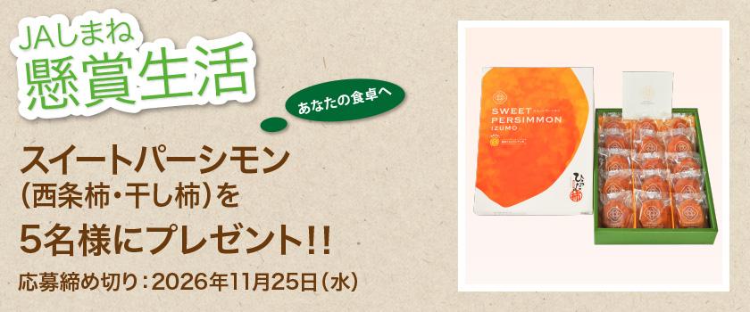 懸賞生活 11月のプレゼント 「スイートパーシモン (西条柿・干し柿)」